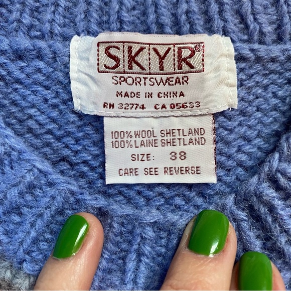 Vintage 80s/90s SKYR Sportwear Wool Sweater Vest - Picture 6 of 8